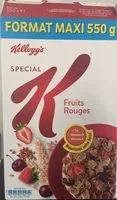 Mängden socker i Céréales Special K Fruits rouges