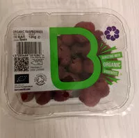Mängden socker i Organic raspberries