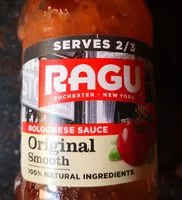 Mängden socker i Original smooth Bolognese sauce