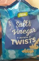 Mängden socker i salt and vinegar potato twists