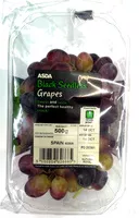 Mängden socker i Black Seedless Grapes