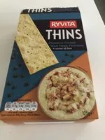 Mängden socker i Thins Cheddar & Cracked Black Pepper Flatbreads