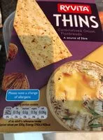 Mängden socker i Caramelised Onion Ryvita Thins