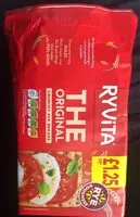 Mängden socker i RYVITA Original crunchy rye breads