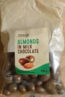 Mängden socker i Almonds in Milk Chocolate