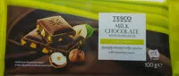 Mängden socker i TESCO Mliečna čokoláda s lieskovými orieškami.