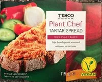 Mängden socker i Tartar spread plant-based