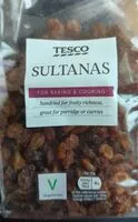 Mängden socker i Sultanas
