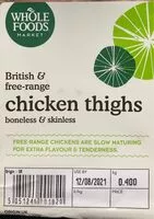 Mängden socker i British & free-range chicken tighs