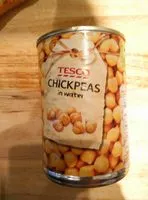 Mängden socker i Tesco Chickpeas In Water