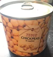 Mängden socker i Chickpeas in water