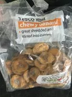 Mängden socker i Tesco Wholefood Chewy Banana 300G