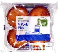 Mängden socker i 4 Pork Pies