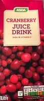 Mängden socker i Cranberry Juice Drink 1 Litre