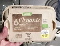Mängden socker i Asda organic eggs
