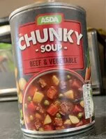 Mängden socker i Beef and vegetable chunky soup