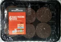 Mängden socker i 6 Black Pudding Slices