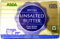 Mängden socker i British Unsalted Butter