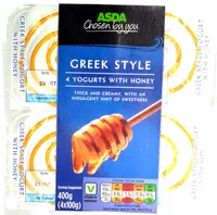Mängden socker i 4 Greek Style Yogurts with honey