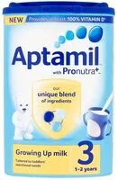 Mängden socker i Aptamil 3 Growing Up Milk Powder 1+ Years 900G