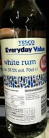 Mängden socker i white rum