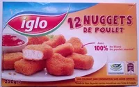 Mängden socker i 12 nuggets de poulet