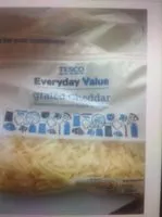 Mängden socker i Grated Cheddar Cheese