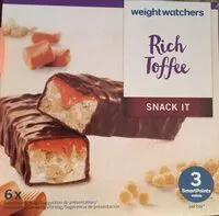 Mängden socker i Weight Watchers Riegel Rich Toffee