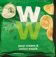 Mängden socker i Sour cream onion snack