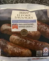 Mängden socker i Tesco pork sausages