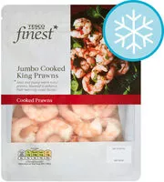 Mängden socker i Tesco Finest Jumbo Cooked King Prawns