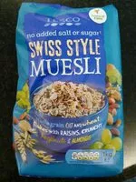 Mängden socker i Tesco No Added Sugar or Salt Swiss Style Muesli
