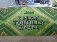 Mängden socker i 8 plain tortilla wraps