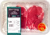 Mängden socker i Asda Lamb Leg Steaks