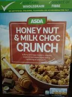 Mängden socker i ASDA Honey nut & milk choc crunch