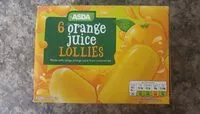Mängden socker i Asda Orange Juice Lollies