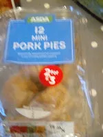 Mängden socker i asda mini pork pies