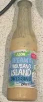 Mängden socker i Creamy thousand island dressing