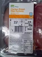 Mängden socker i Chicken Breast Fillet Portions