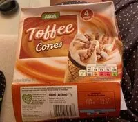 Mängden socker i Toffee cones