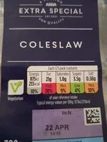 Mängden socker i extra special coleslaw