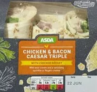 Mängden socker i Chicken & bacon caesar triple wrap