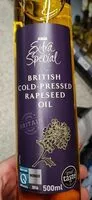 Mängden socker i British Cold-Pressed Rapeseed Oil