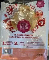 Mängden socker i 2 plain naans