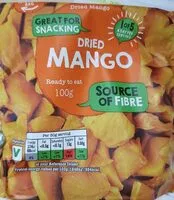 Mängden socker i Dried mango