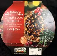 Mängden socker i Christmas pudding