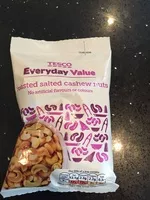 Mängden socker i Roasted Salted Cashew Nuts