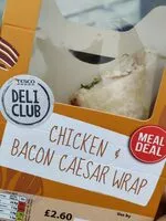 Mängden socker i Chicken bacon caesar wrap