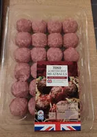 Mängden socker i British beef meatballs