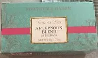 Mängden socker i Famous Teas AFTERNOON BLEND